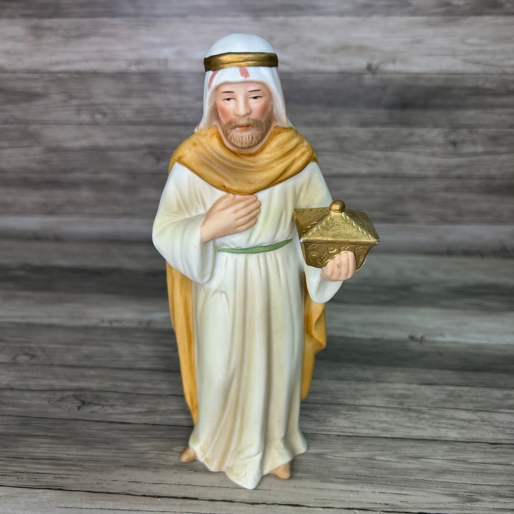 Homco Nativity 5418 Replacement Wisemen Figurine Porcelain